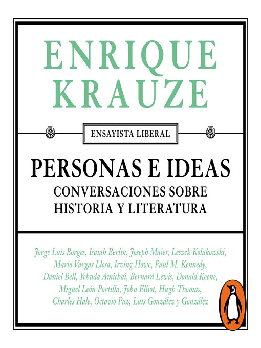 Title details for Personas e ideas by Enrique Krauze - Available